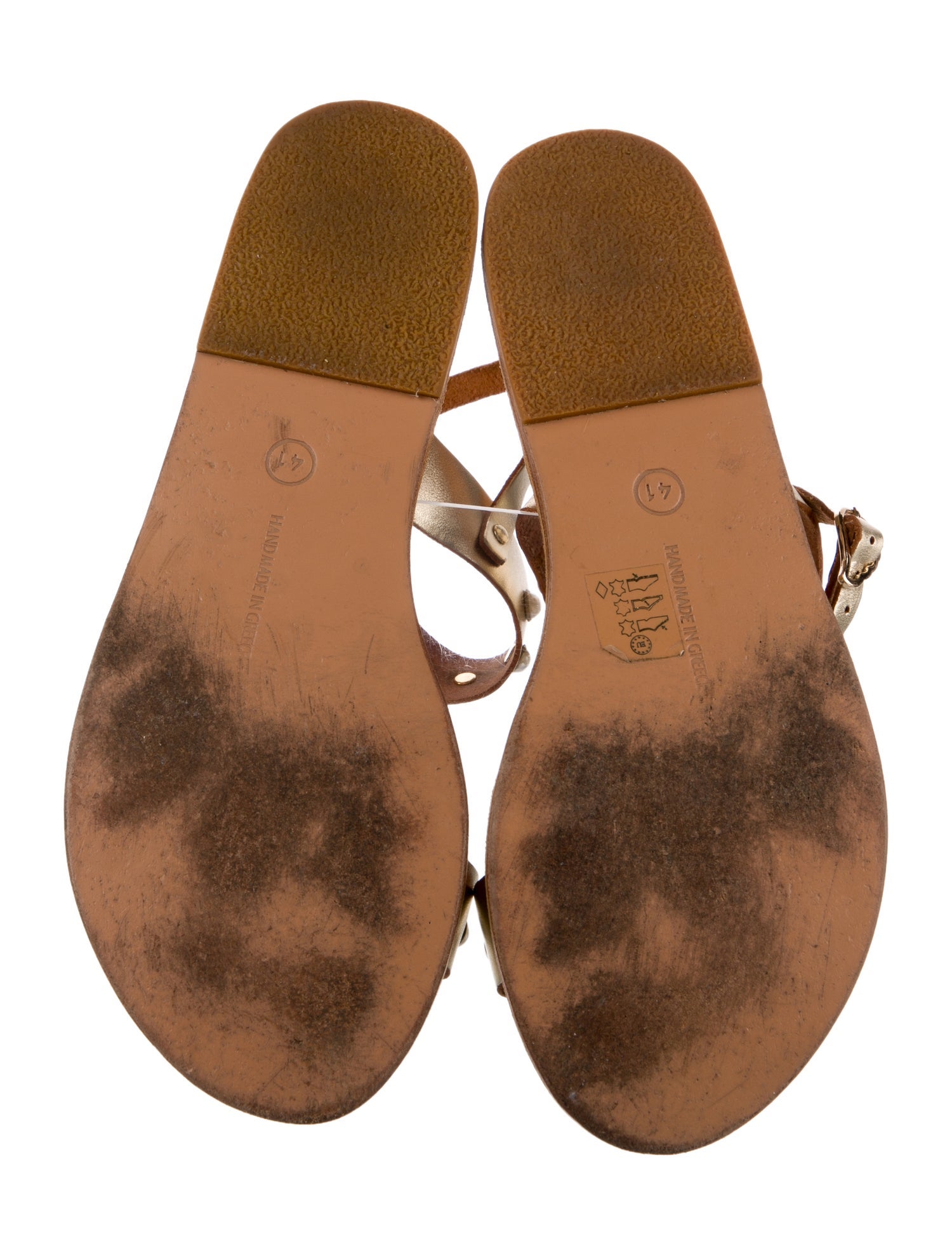 Ancient Greek Sandals Leather Slingback Sandals